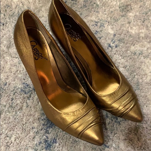 Carlos Santana Chapter Bronze Stiletto Heels - Picture 2 of 4